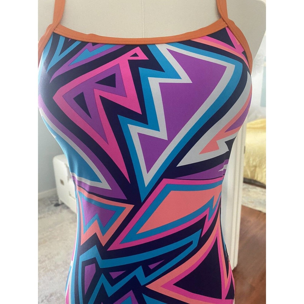 Arena Tulum Challenge Back 1pc Swimsuit Racing Swimming Size 34
